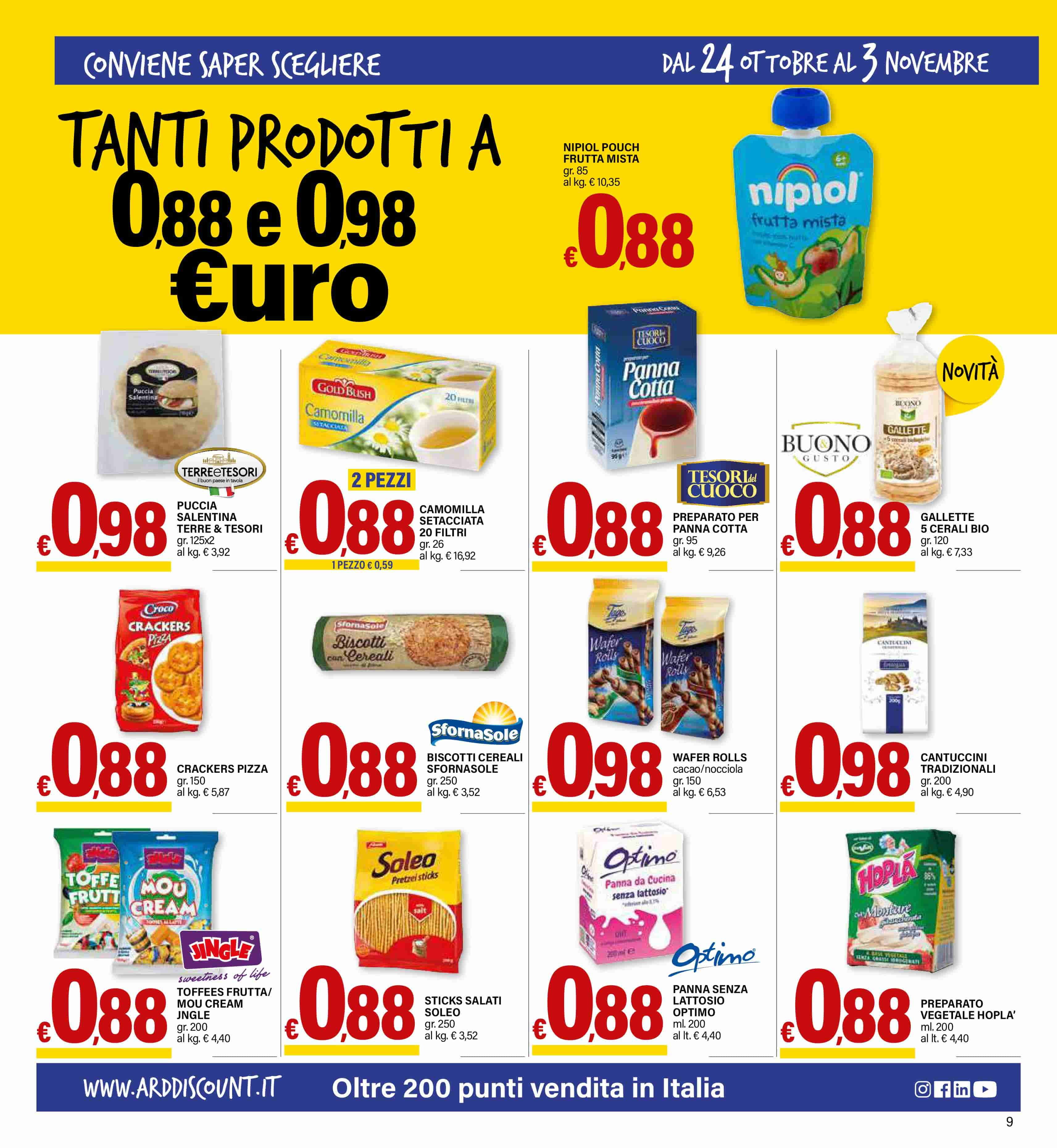 Tanti prodotti a 0,88 & 0,98