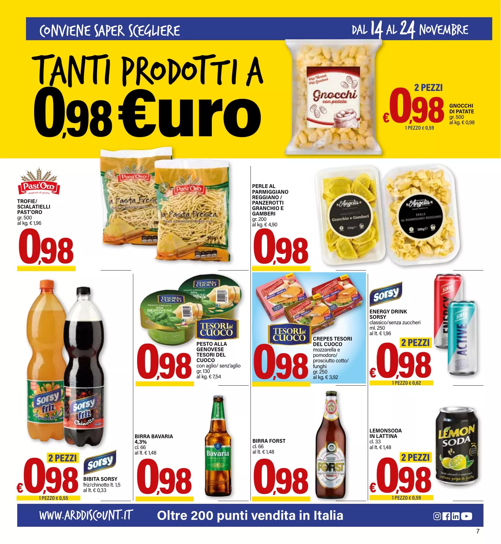 Tanti prodotti a 0,98