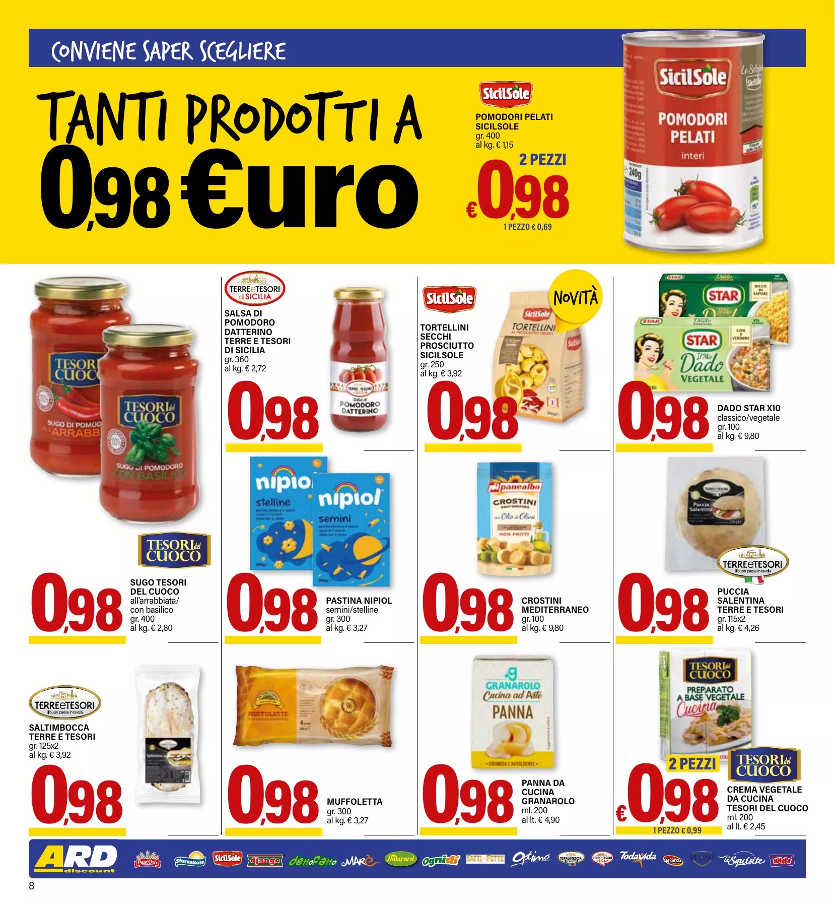 Tanti prodotti a 0,98