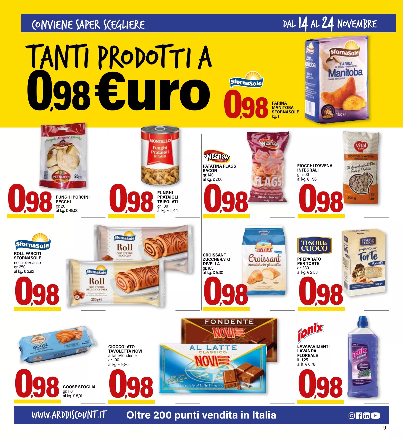 Tanti prodotti a 0,98