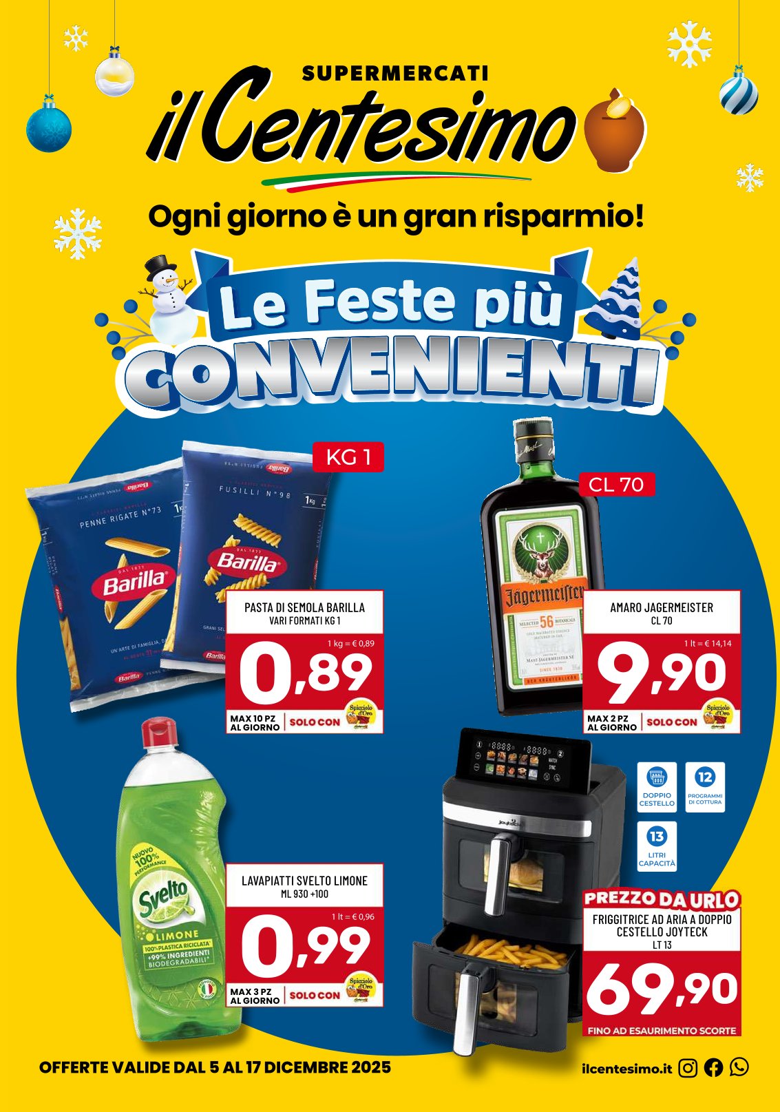 Le feste pi convenienti