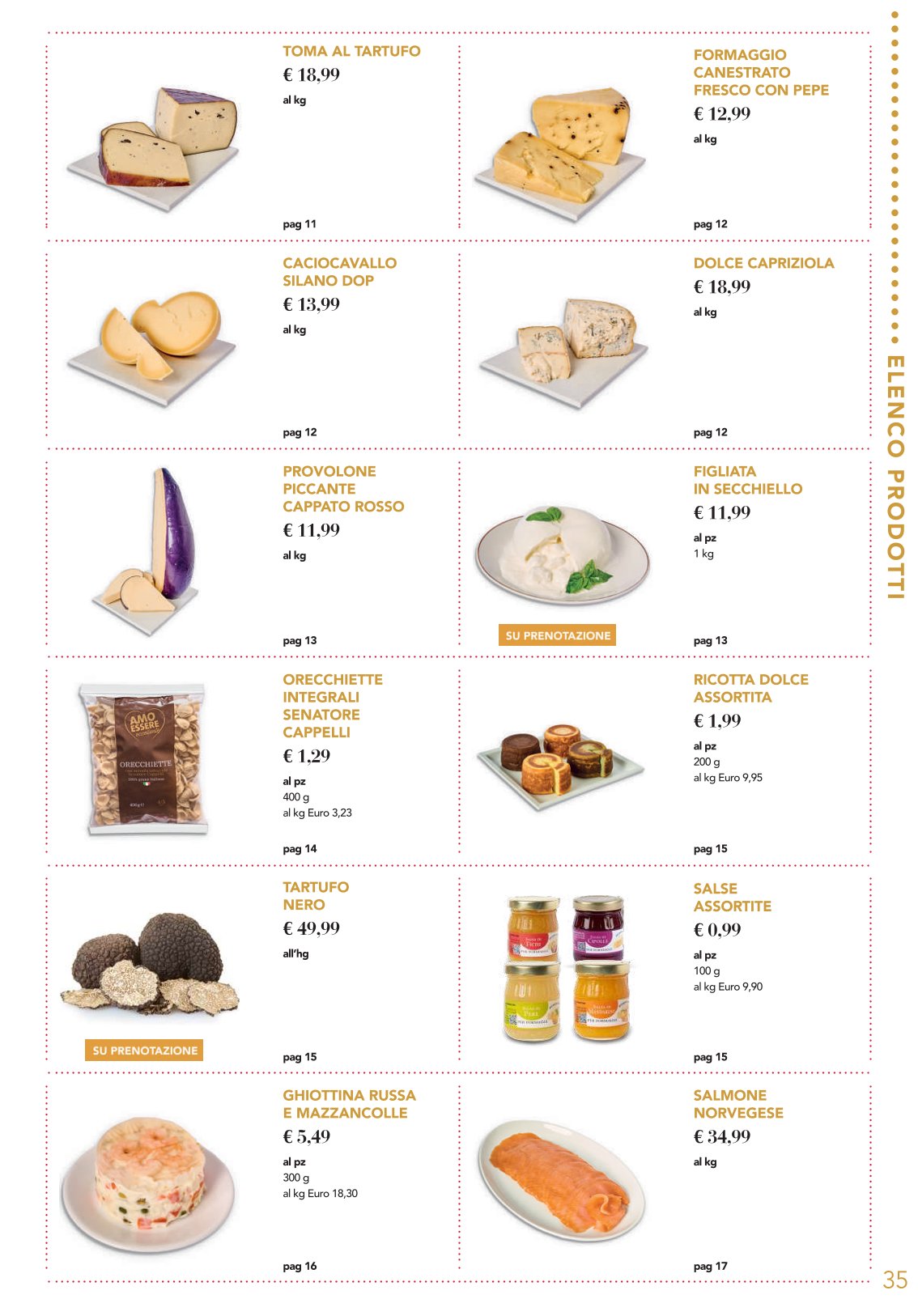 La tavola delle feste