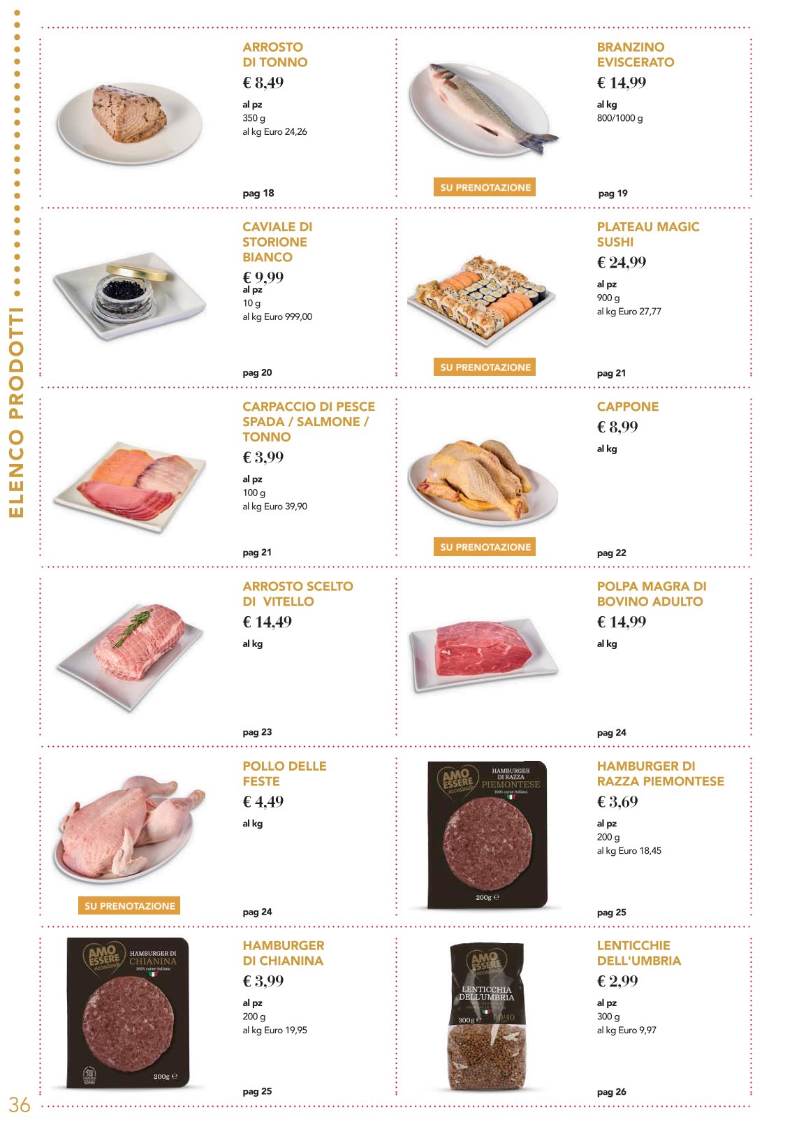 La tavola delle feste